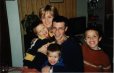 LA FAMILLE MAIRESSE : De G à D : Rémi, Anne, Philippe, Théo et Lucas